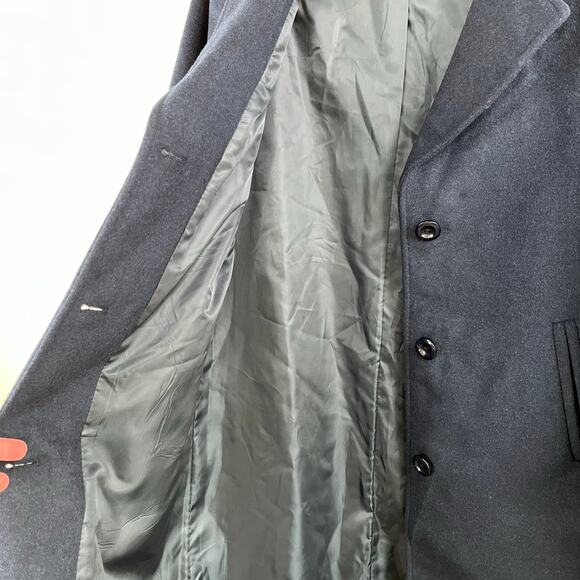 Jones New York Coat Navy Wool Blend Long Overcoat Size 6 NWT MSRP $400 - Picture 11 of 16